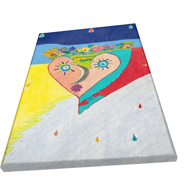 Cosmic Heart (2nd Edition) HC_C33 Canvas with Mounting Brackets 12x18in (vertical)