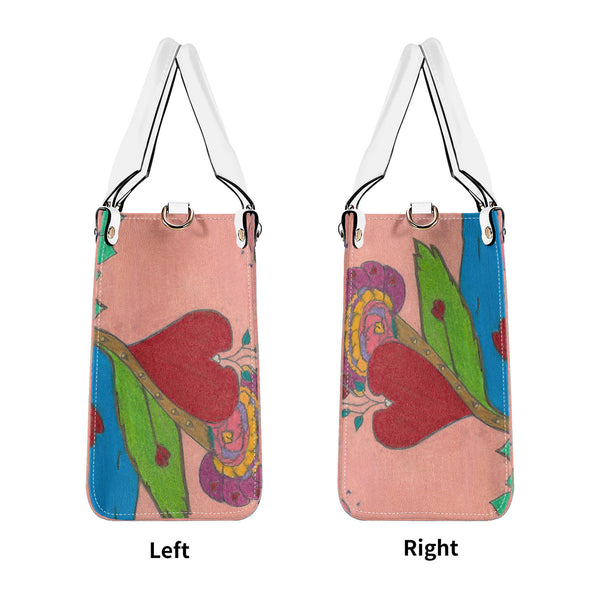 Upright in Heart (My Valentine's) Multiple Sizes Upgraded Luxury Women PU Leather Handbag