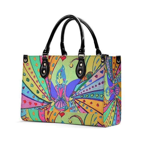 Radiant Dancer, Multiple Sizes Upgraded Luxury Women PU Leather Handbag