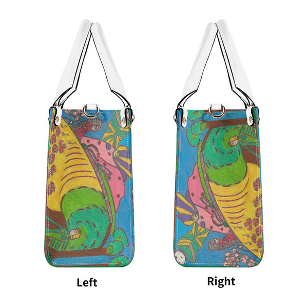 Whimsical Wonderland, Multiple Sizes Upgraded Luxury Women PU Leather Handbag