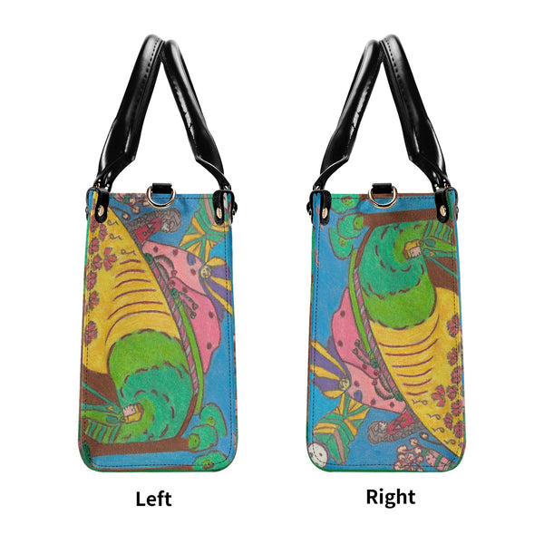 Whimsical Wonderland, Multiple Sizes Upgraded Luxury Women PU Leather Handbag