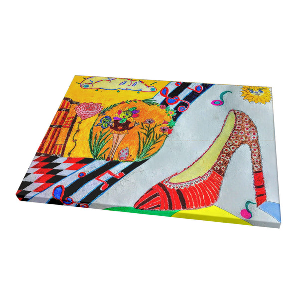 When The Shoe Fits, HC_C26 Canvas with Mounting Brackets 12x16in (horizontal)
