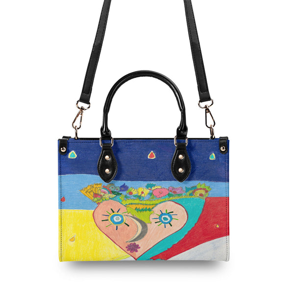 Cosmic Heart (2nd Edition) Multiple Sizes Upgraded Luxury Women PU Leather Handbag
