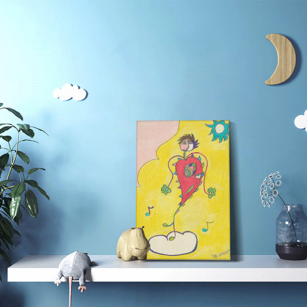 Blissful Dancer, HC_C33 Canvas with Mounting Brackets 12x18in (vertical)