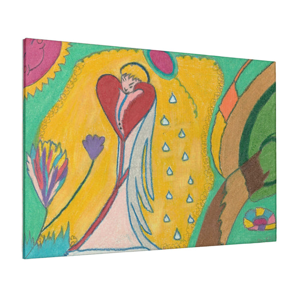 Angel Full of Heart, HC_C24 Canvas with Mounting Brackets 16x24in (horizontal)