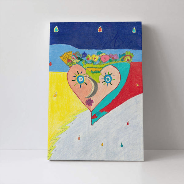 Cosmic Heart (2nd Edition), HC_C30 Canvas with Mounting Brackets 16x24in (vertical)
