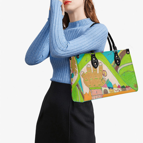 Blind Spot Multiple Sizes Upgraded Luxury Women PU Leather Handbag