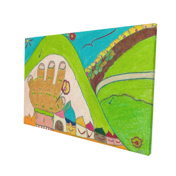Blind Spot, HC_C22 Canvas with Mounting Brackets 12x18in (horizontal)