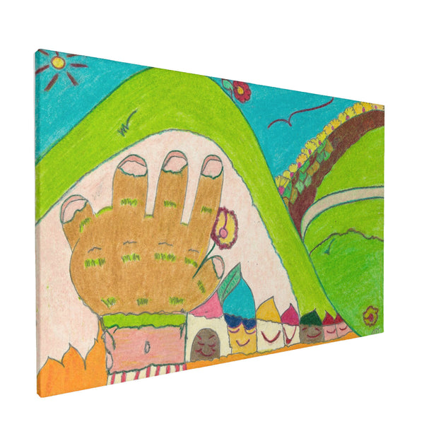 Blind Spot, HC_C22 Canvas with Mounting Brackets 12x18in (horizontal)