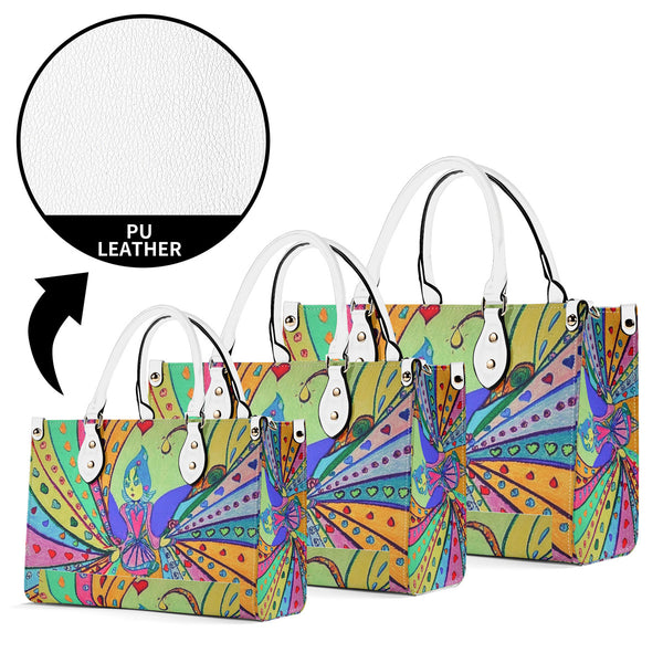 Radiant Dancer, Multiple Sizes Upgraded Luxury Women PU Leather Handbag