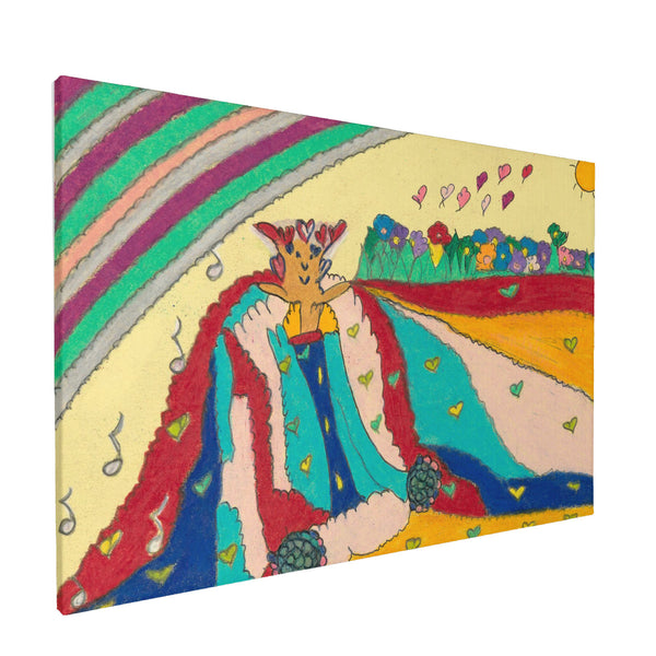 Noble King of Hearts: HC_C22 Canvas with Mounting Brackets 12x18in (horizontal)