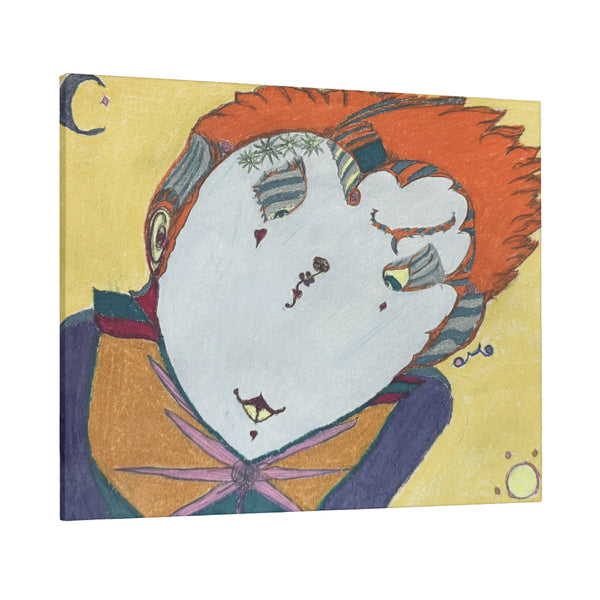 Red Head, HC_C25 Canvas with Mounting Brackets 16x20in (horizontal)