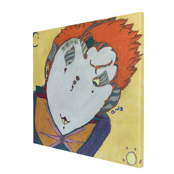 Red Head, HC_C25 Canvas with Mounting Brackets 16x20in (horizontal)