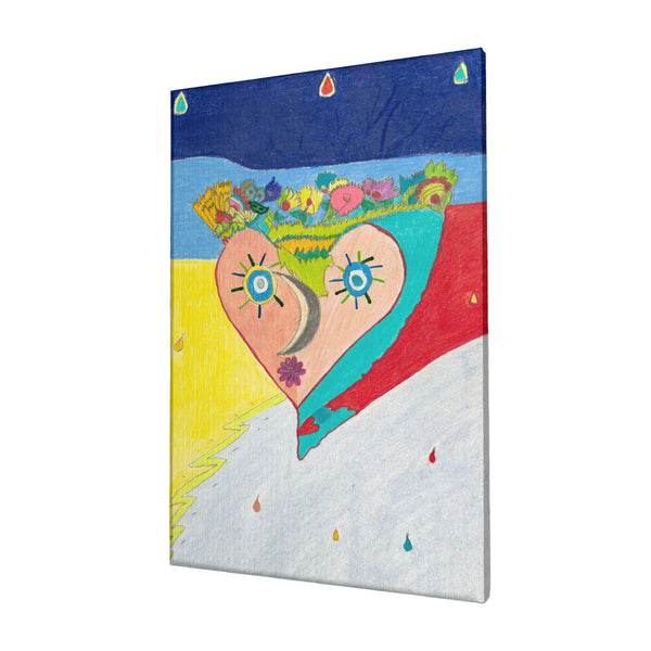 Cosmic Heart (2nd Edition) HC_C33 Canvas with Mounting Brackets 12x18in (vertical)