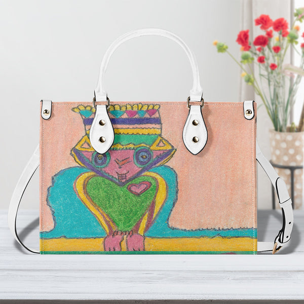 Brave Heart, Multiple Sizes Upgraded Luxury Women PU Leather Handbag