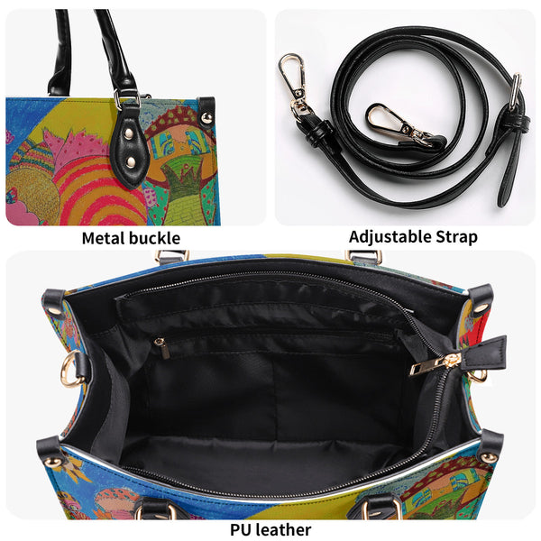 Bug Trippin' Multiple Sizes Upgraded Luxury Women PU Leather Handbag