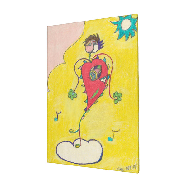 Blissful Heart (Dancer), HC_C30 Canvas with Mounting Brackets 16x24in (vertical)