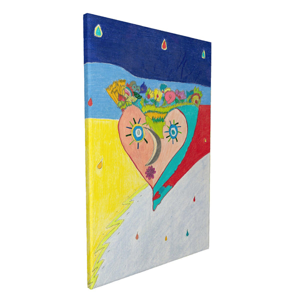 Cosmic Heart (2nd Edition), HC_C30 Canvas with Mounting Brackets 16x24in (vertical)