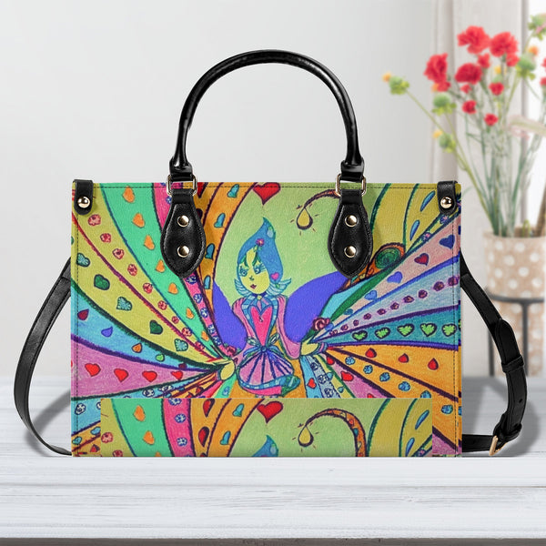 Radiant Dancer, Multiple Sizes Upgraded Luxury Women PU Leather Handbag