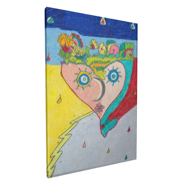 Cosmic Heart (1st Edition): HC_C33 Canvas with Mounting Brackets 12x18in (vertical)