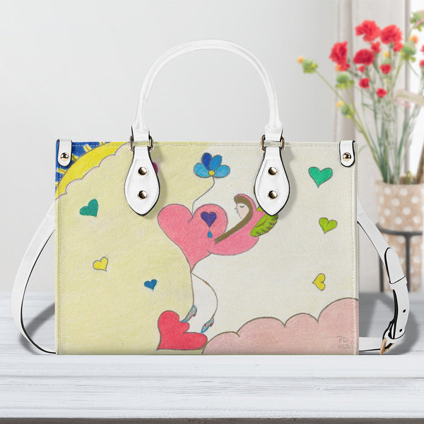 Cosmic Heart (1st Edition) Multiple Sizes Upgraded Luxury Women PU Leather Handbag